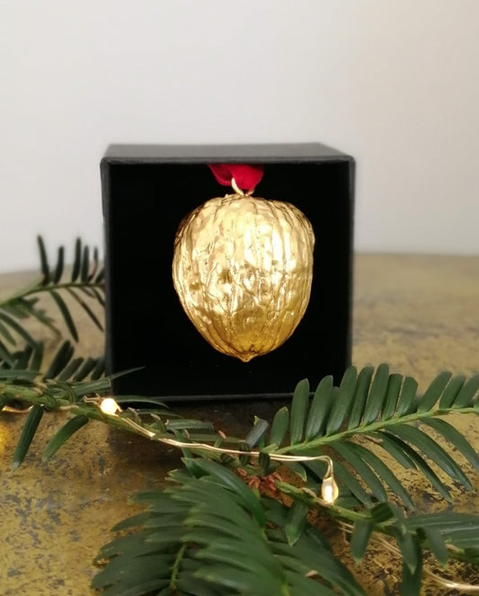 Real Walnut, hand gilded with 23.5ct gold leaf