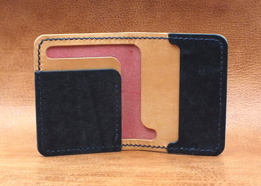 The Beacon Bi-Fold - Red / Natural / Navy Blue