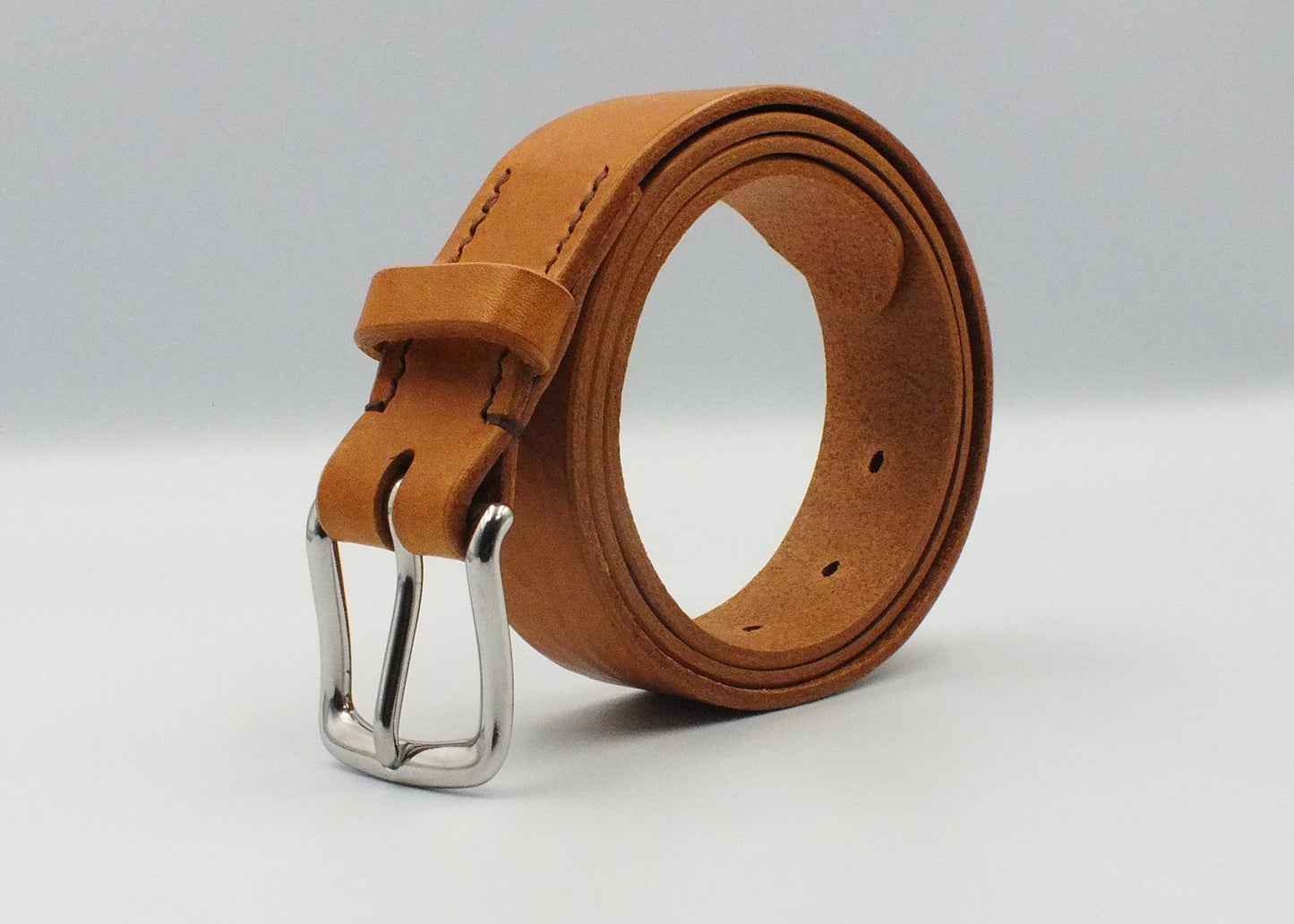 SALE - Tan Leather Belt - 1.25" (32mm wide) - 32" to 36" Waist