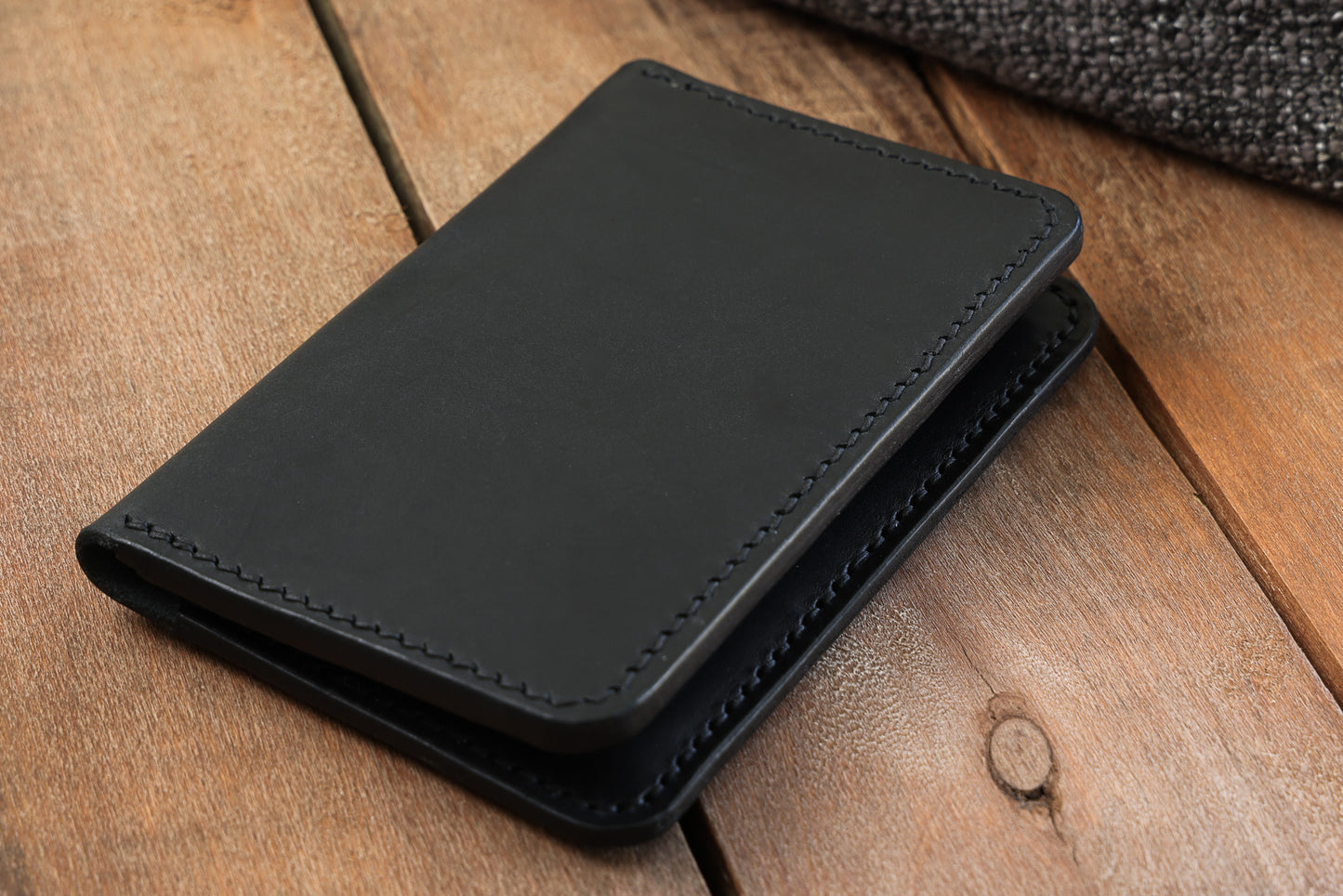 Leather Passport Holder - Hand Stitched