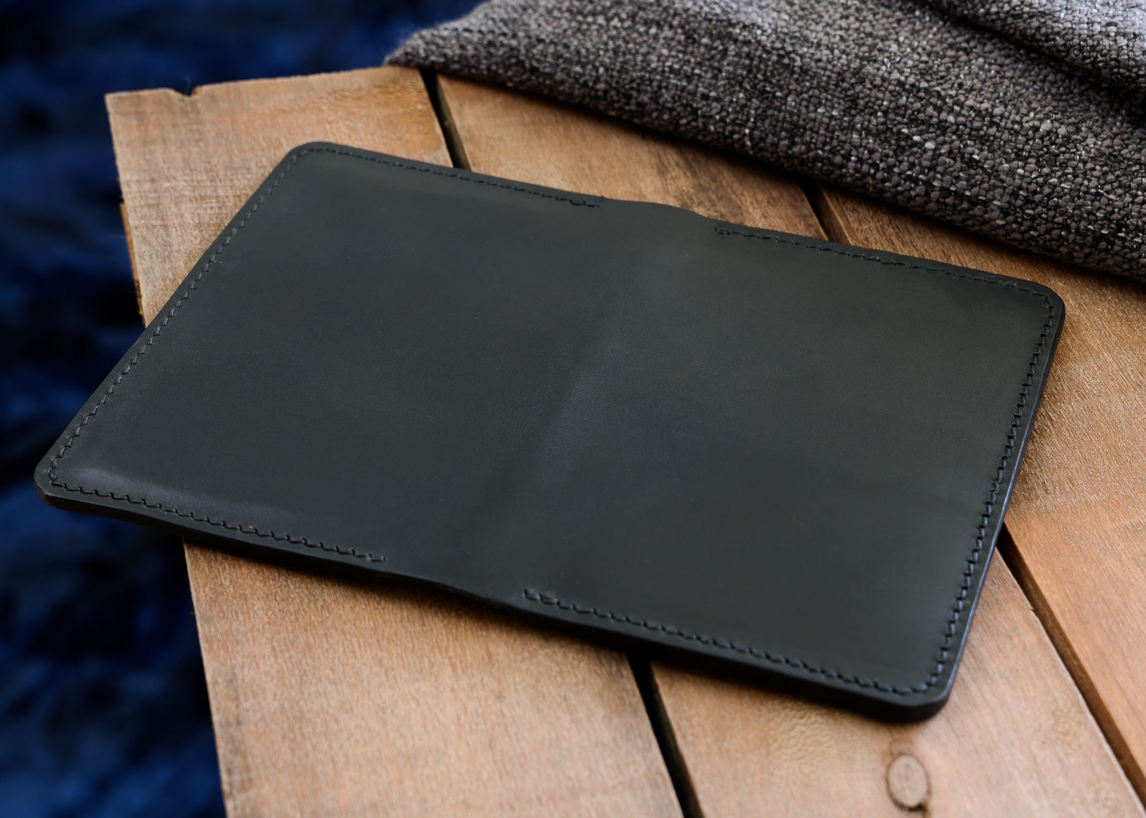 A6 Leather Notepad Holder - Hand Stitched