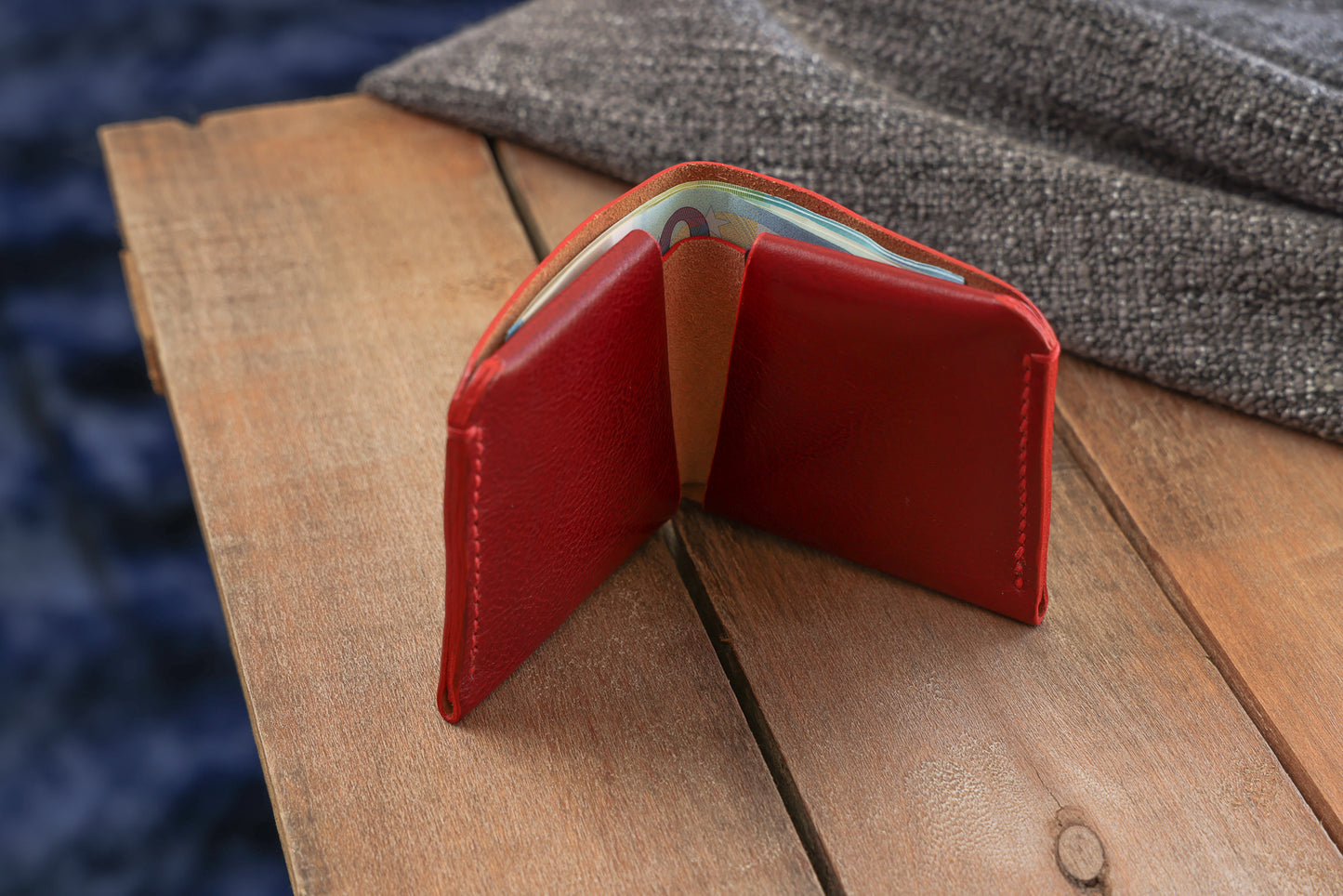 Rosso - Minimalist Leather Wallet